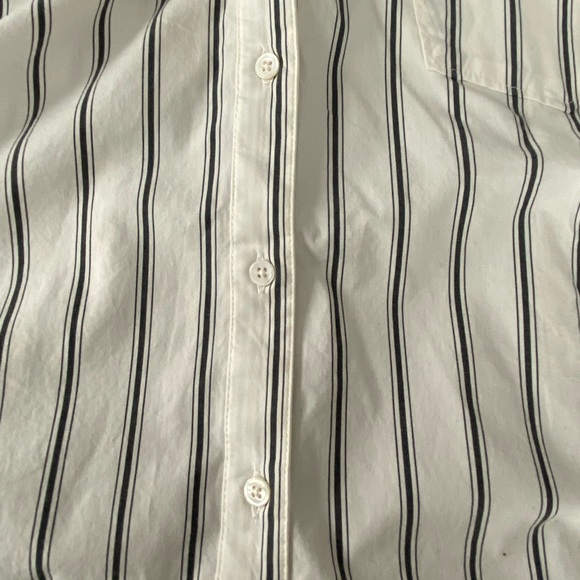 Joie Open Shoulder Striped Shirt with colar and sleeves - Picture 7 of 10